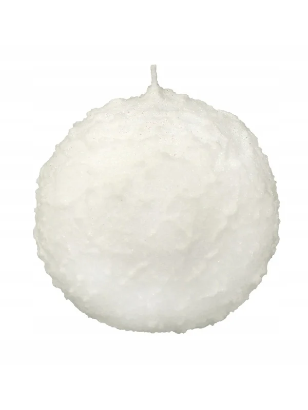 Świeca świąteczna – śnieżka kula