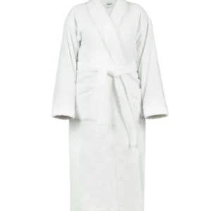 Szlafrok welurowy BASIC - biały