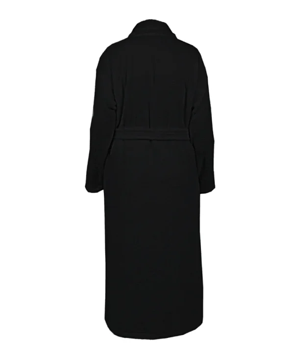 Szlafrok welurowy BASIC - czarny