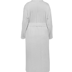 Szlafrok welurowy BASIC - szary jasny