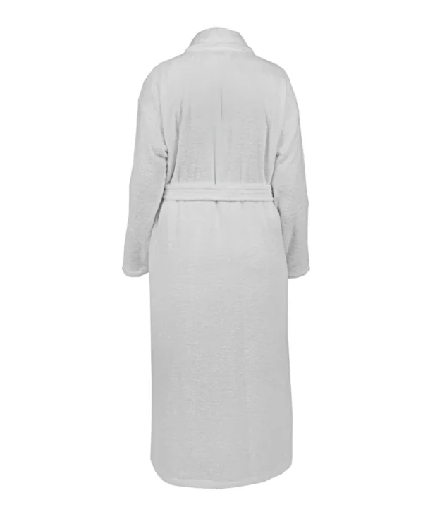 Szlafrok welurowy BASIC - szary jasny