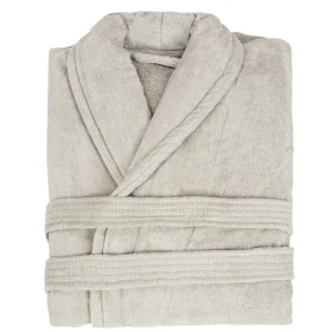 Szlafrok welurowy BASIC - taupe