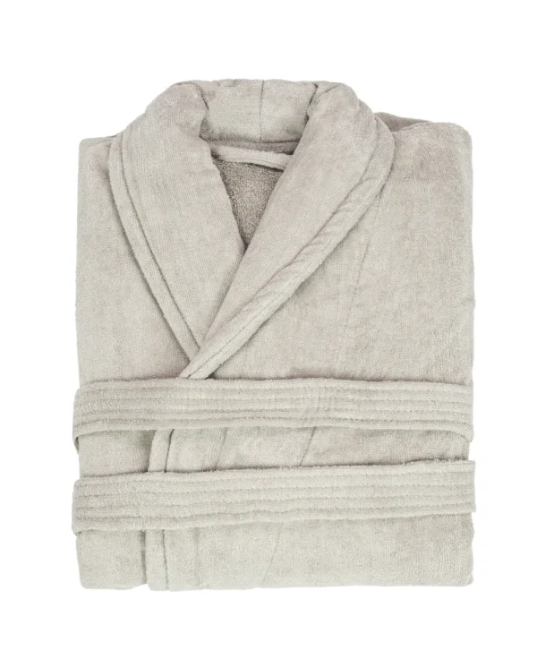 Szlafrok welurowy BASIC - taupe