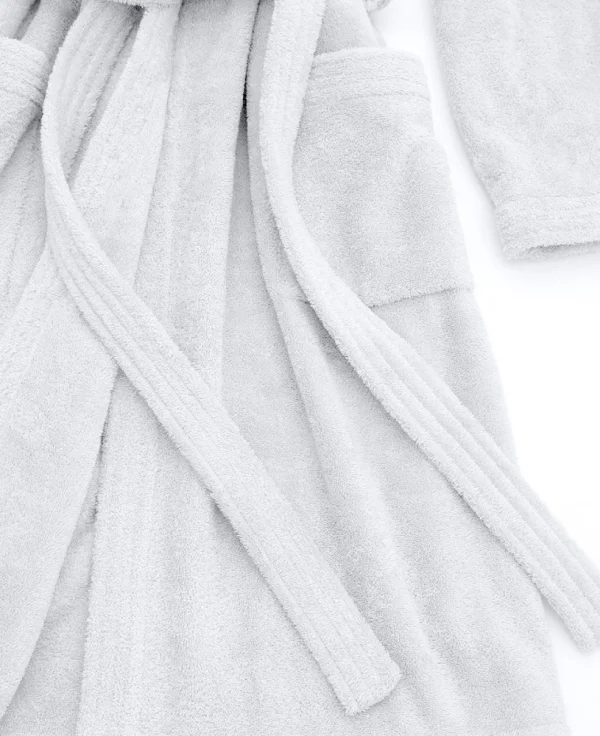 Szlafrok welurowy BASIC - biały