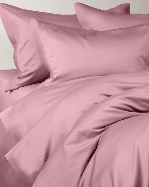 Pościel satynowa VALENCIA - flamingo pink