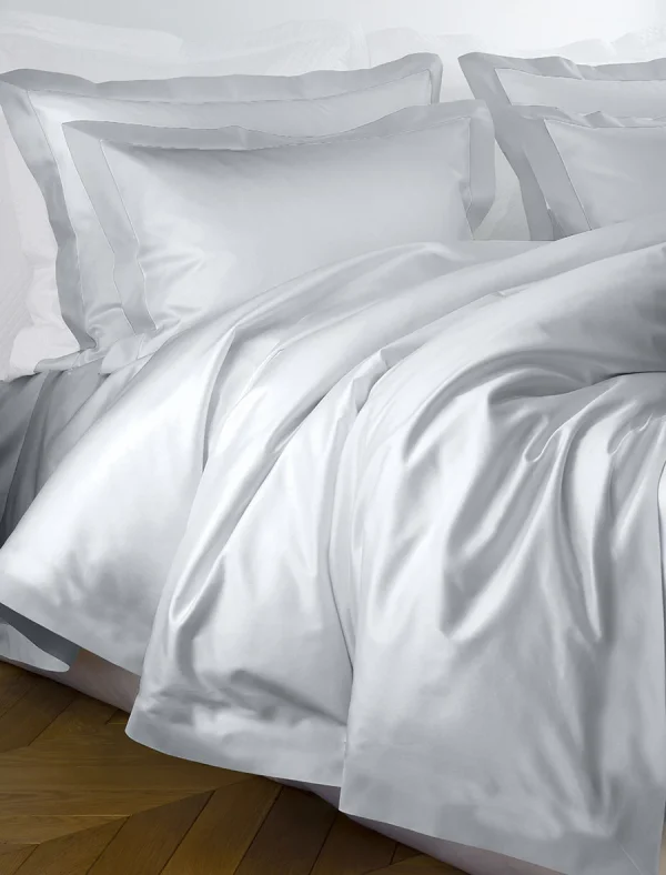 Pościel satynowa VALENCIA - szary jasny