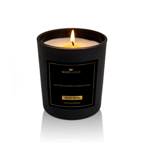 Naturalna świeca sojowa - velvet wood