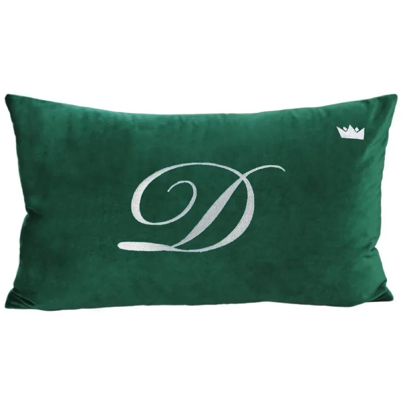 Poduszka prostokąt VELVET IMPERIAL z monogramem